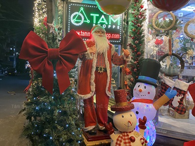 Nơ đỏ Bitis phun nhung 4 cánh - 2 lớp [Đứng form - Nhiều cỡ] PK-NO-09